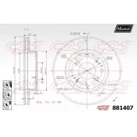 Тормозной диск MAXTECH 881407.6880 90K2CL 8814 07 1194812229