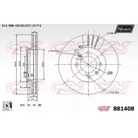 Тормозной диск MAXTECH 88 1408 881408.0080 PRO3D 1194812233