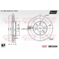 Тормозной диск MAXTECH 883 204 EATZR5 883204.0060 1194812438