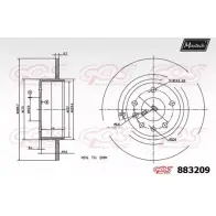 Тормозной диск MAXTECH 883209.0000 0AG2T 1194812467 88320 9