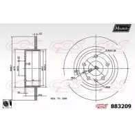 Тормозной диск MAXTECH 8 83209 1194812468 HSN2QC 883209.0060