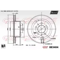Тормозной диск MAXTECH 1194812486 4UBXZMG 883404.0060 8834 04