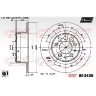 Тормозной диск MAXTECH 1194812510 WLCD3AC 88340 8 883408.0060