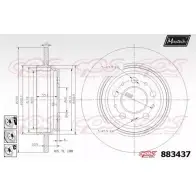 Тормозной диск MAXTECH 88343 7 883437.6880 K3HU6L 1194812681