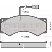 Тормозные колодки, дисковые, комплект JURATEK 29024 2 9017 SYN3376 1194814104