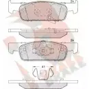 Тормозные колодки, дисковые, комплект R BRAKE Smart Forfour 22626 225 21 RB2115-208