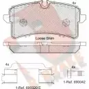 Тормозные колодки, дисковые, комплект R BRAKE 24 643 25642 1194842967 RB2159-204