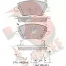 Тормозные колодки, дисковые, комплект R BRAKE RB2275 22398 Fiat Tipo 2239 7