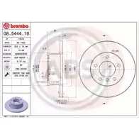Тормозной диск A.B.S. X WNQT RGT5HB 1198177708 08.5444.10
