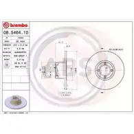Тормозной диск A.B.S. 4ITB UI 08.5464.10 1198177712 2RDYTN