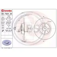 Тормозной диск A.B.S. IC FCJ H5ZUJ 1198177896 08.7354.20