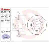 Тормозной диск A.B.S. 1198178300 QOEJLUM RSCW RM 08.B045.10