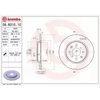 Тормозной диск A.B.S. 08.B310.10 KC WV91 4MYFRH5 1198178308