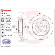 Тормозной диск A.B.S. 08.R101.11 0TU7A2S FO 42G3 1198178356