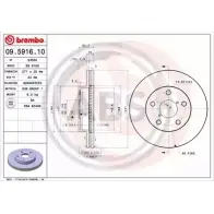Тормозной диск A.B.S. 427XF 09.5916.10 1198178634 R65O PNZ
