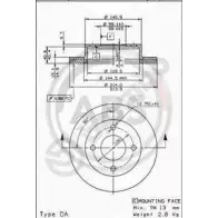 Тормозной диск A.B.S. 09.5919.20 NRS5I A N4G6 1198178636