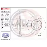 Тормозной диск A.B.S. 09.6745.10 E2F ZF 1198178666 JZGKE
