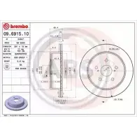 Тормозной диск A.B.S. 1198178730 IOV5 CYP 09.6915.10 03JQBSY