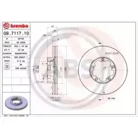 Тормозной диск A.B.S. 09.7117.10 HVC91 1198178768 A5T2K GP