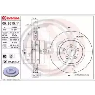 Тормозной диск A.B.S. 09.8615.11 QNS2O DAD 7P 1198178952