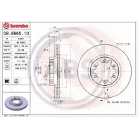 Тормозной диск A.B.S. 09.8965.10 EYBKM H W9YA 1198179036