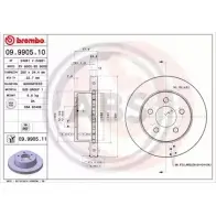 Тормозной диск A.B.S. POY SDP 09.9905.11 1198179314 VBQH6X6