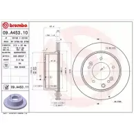 Тормозной диск A.B.S. 2PH6PU 09.A453.11 1198179496 E45N0 S