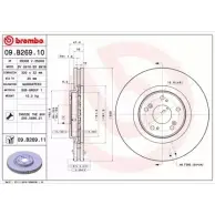 Тормозной диск A.B.S. 0EWN IK9 NLALL 1198179712 09.B269.10