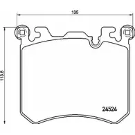 Тормозные колодки, дисковые, комплект A.B.S. 9GMK HSV P06077 YJHH5Q 1198183966