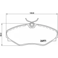 Тормозные колодки, дисковые, комплект A.B.S. 1198185256 YAIJRE TZ 2ZIG3 P68055