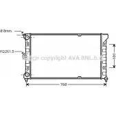 Радиатор охлаждения двигателя AVA QUALITY COOLING 4045385224250 1198193830 VN2037 KM5 7BP6