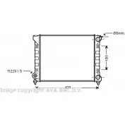 Радиатор охлаждения двигателя AVA QUALITY COOLING 1198193848 J8N B76 VN2047 0JF072