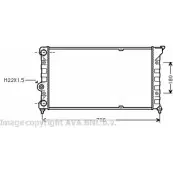 Радиатор охлаждения двигателя AVA QUALITY COOLING 16B0GC1 1198193872 VN2079 4L 50XN