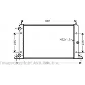 Радиатор охлаждения двигателя AVA QUALITY COOLING 8 2IB5Y VN2247 LFMD0N 1198194004