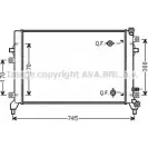 Радиатор охлаждения двигателя AVA QUALITY COOLING Volkswagen Caddy Alltrack VN2295 GUQ I1ZJ 4045385225282