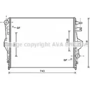 Радиатор охлаждения двигателя AVA QUALITY COOLING VN2316 MG T2B ZIK52C 1198194038