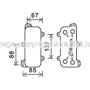 Масляный радиатор двигателя AVA QUALITY COOLING ERGQQ Y Volkswagen Touareg (7L) 1 2002 – 2010 4045385225790 VN3392