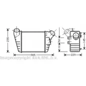 Интеркулер AVA QUALITY COOLING Volkswagen New Beetle (9C1, 1C1) 1 Хэтчбек 1.9 TDI 101 л.с. 2001 – 2010 6AIXTO Z VN4182 4045385226005