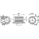 Моторчик вентилятора печки AVA QUALITY COOLING VN8350 4045385227754 Volkswagen Golf 3 (1H1) Хэтчбек 2.8 VR6 163 л.с. 1995 – 1997 GJW7CC 8