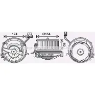 Моторчик вентилятора печки AVA QUALITY COOLING VN8399 5I3 XAP 4045385227804 Audi A3 (8VS, M) 3 Седан 1.4 Tfsi 122 л.с. 2013 – наст. время