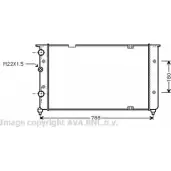 Радиатор охлаждения двигателя AVA QUALITY COOLING VNA2103 M5R5 04 1198194520 4045385228072