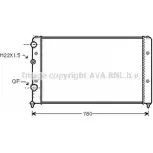 Радиатор охлаждения двигателя AVA QUALITY COOLING 769JGO G VNA2122 4045385228162 1198194538