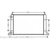 Радиатор охлаждения двигателя AVA QUALITY COOLING VNA2133 1198194548 D KQT3 4045385228223