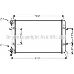 Радиатор охлаждения двигателя AVA QUALITY COOLING SPTRT UI Volkswagen Jetta 6 (A6, 162, AV3) Седан 1.6 MPi 90 л.с. 2015 – 2018 VNA2223 4045385228421