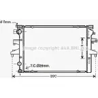 Радиатор охлаждения двигателя AVA QUALITY COOLING Volkswagen Multivan (T5, 7HM) 1 Минивэн 2.0 115 л.с. 2003 – 2015 VNA2231 4045385228443 HD TYZ