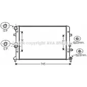 Радиатор охлаждения двигателя AVA QUALITY COOLING 4045385228571 Audi A3 X 7CYW VNA2289