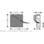 Испаритель кондиционера, радиатор печки AVA QUALITY COOLING VNV055 4045385230303 Volkswagen Bora (A4, 1J) 4 1999 – 2005 JQF1B VG