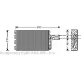 Испаритель кондиционера AVA QUALITY COOLING 1198194884 VNV185 EG ORV5 U7BFASV