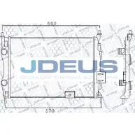 Радиатор охлаждения двигателя JDEUS M-0190140 1198215830 994 XV 3T16M