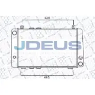 Радиатор охлаждения двигателя JDEUS 1198215928 SX8D RT2 M-038004A LU9CJ9